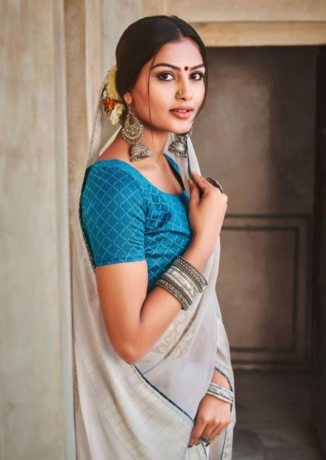Kashvi Devika Ethnic Wear Printed Wholesale Georgette Sarees
